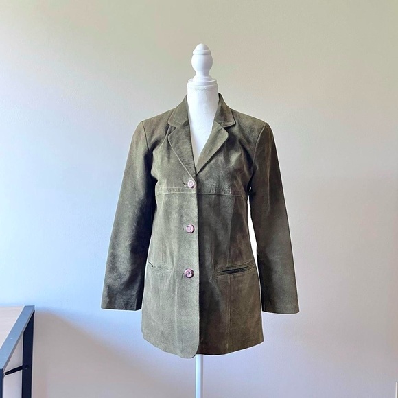 VINTAGE SUEDE BLAZER - Picture 1 of 5